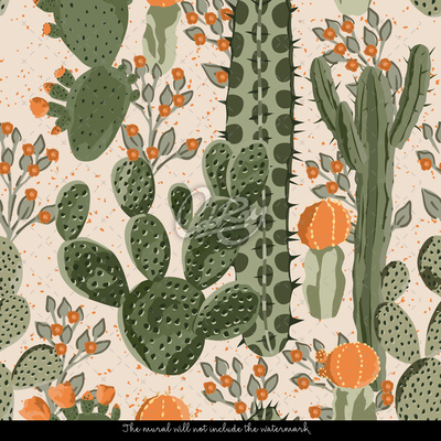 Tapisserie murale Cactus rafraîchissants