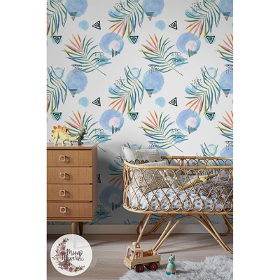 Papier peint Résumés d'arc-en-ciel tropical