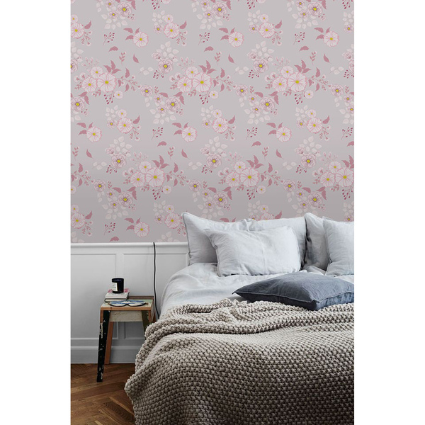 Tapisserie murale Prairie violette classique