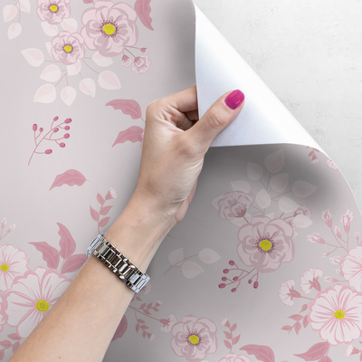 Tapisserie murale Prairie violette classique