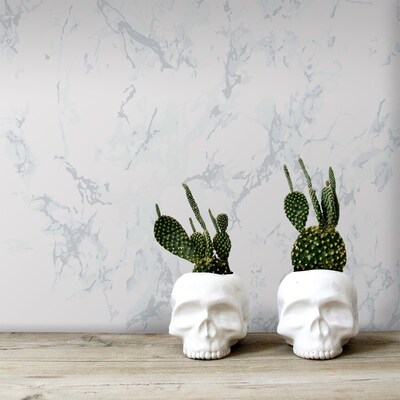 Papier peint adhésif Gris Marbre