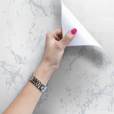 Papier peint adhésif Gris Marbre