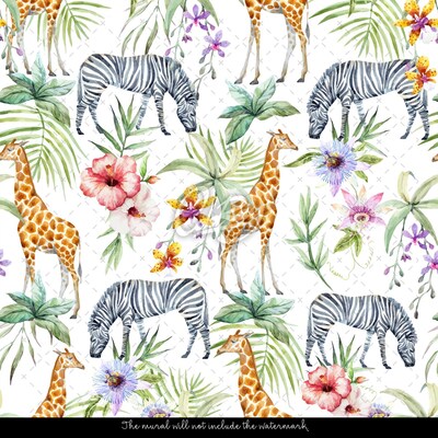 Tapisserie murale Coin de paradis sauvage