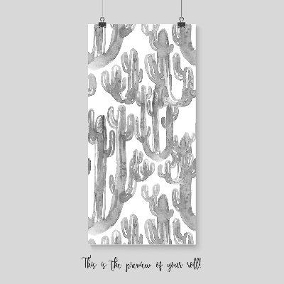 Papier peint Ombres grises des cactus