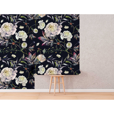 Tapisserie murale Une nuit qui sent les pivoines