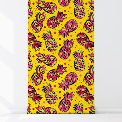 Papier peint Ananas fous