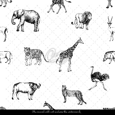 Tapisserie murale Un voyage à travers la savane