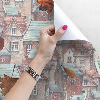 Papier peint adhésif Et les feuilles tombaient des arbres