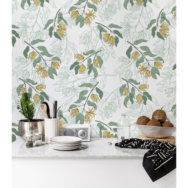 Papier peint panoramique L'arôme magique de l'ylang-ylang