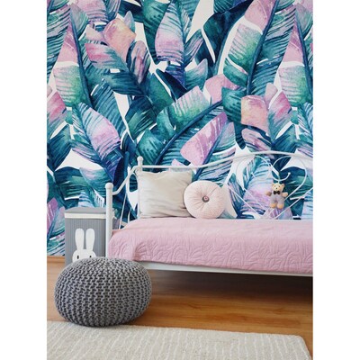 Papier peint panoramique Au Royaume des Feuilles Arc-en-ciel