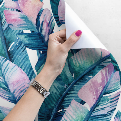 Papier peint panoramique Au Royaume des Feuilles Arc-en-ciel