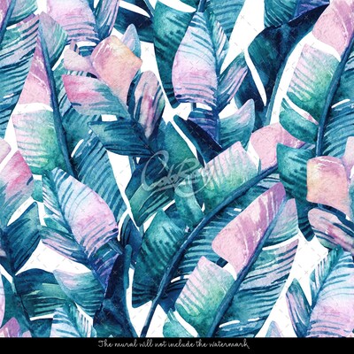 Papier peint panoramique Au Royaume des Feuilles Arc-en-ciel