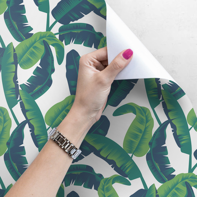 Papier peint À l'ombre des feuilles de bananier