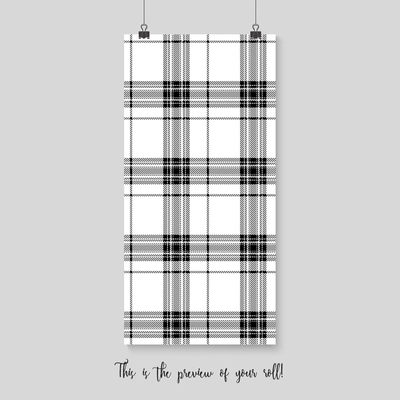 Papier peint adhésif Carreaux classiques noirs et blancs