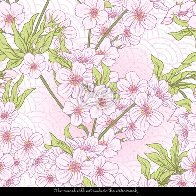 Papier peint Fleurs en fleurs