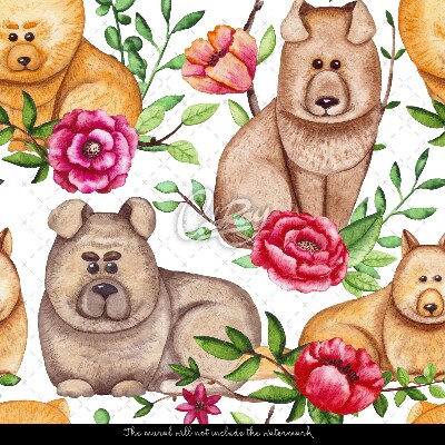 Tapisserie murale Chiens doux