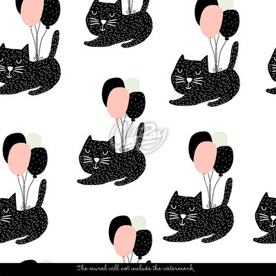 Papier peint adhésif Notre petit monde de chats