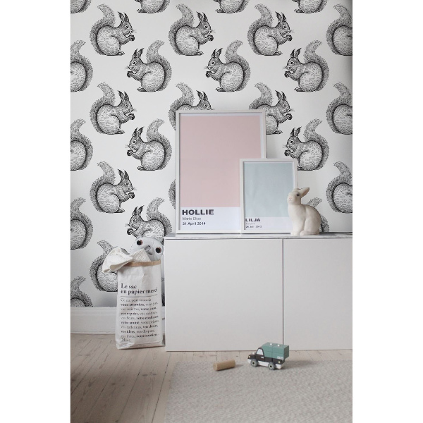 Tapisserie murale Queue rouge, dents longues