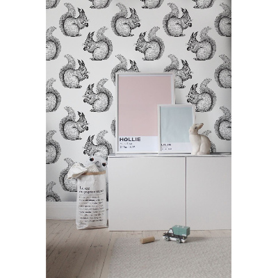 Tapisserie murale Queue rouge, dents longues