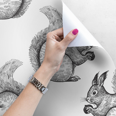 Tapisserie murale Queue rouge, dents longues