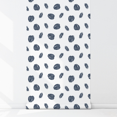 Papier peint panoramique Feuilles de Monstera miniatures