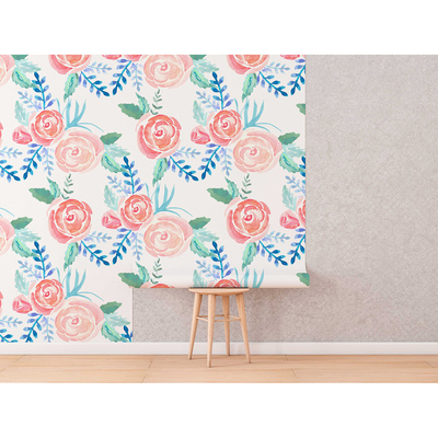 Tapisserie murale Fleurs à l'anglaise