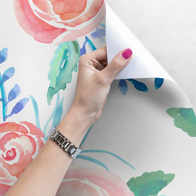 Tapisserie murale Fleurs à l'anglaise