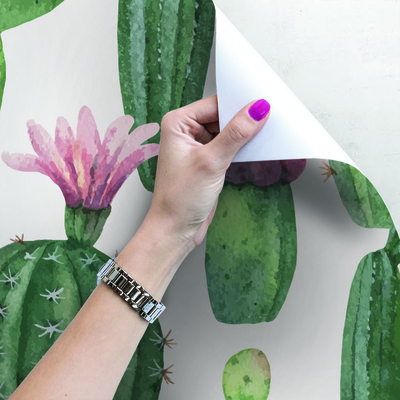 Papier peint adhésif Totalement Cactus