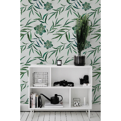 Tapisserie murale Charmantes plantes succulentes en feuilles