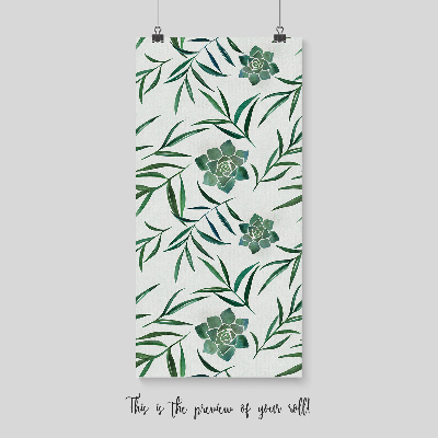 Tapisserie murale Charmantes plantes succulentes en feuilles