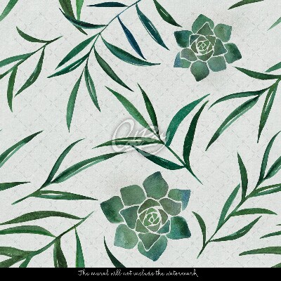 Tapisserie murale Charmantes plantes succulentes en feuilles