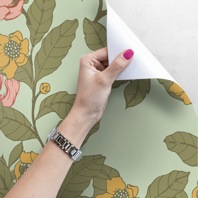 Tapisserie murale Fleurs de bande dessinée