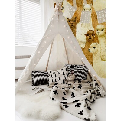 Papier peint adhésif Une journée avec les alpagas