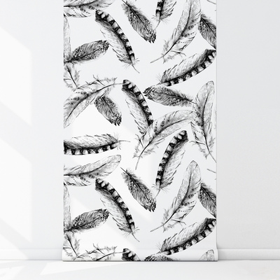 Papier peint panoramique La légèreté des plumes duveteuses