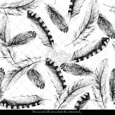 Papier peint panoramique La légèreté des plumes duveteuses