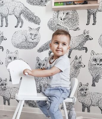 Papier peint adhésif Le renard a un trou ici