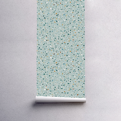 Papier peint Terrazzo vert clair