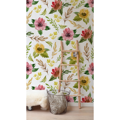 Papier peint Colline des fleurs sauvages