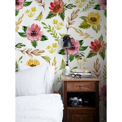 Papier peint Colline des fleurs sauvages