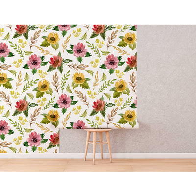 Papier peint Colline des fleurs sauvages