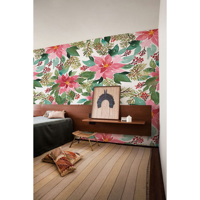 Tapisserie murale Fleurs peintes au pinceau