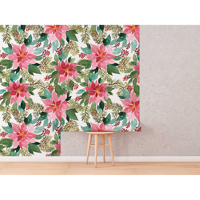 Tapisserie murale Fleurs peintes au pinceau