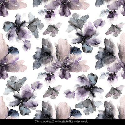 Papier peint adhésif Magie de l'ombre florale