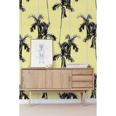 Papier peint adhésif La fraîcheur agréable des feuilles du palmier paradisiaque