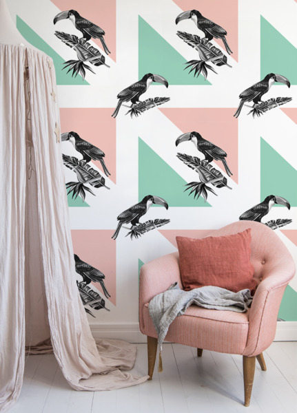 Papier peint adhésif Toucans