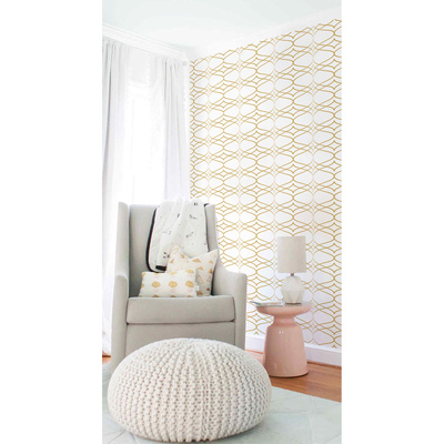 Papier peint Abstractions dorées