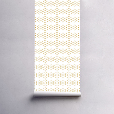 Papier peint Abstractions dorées