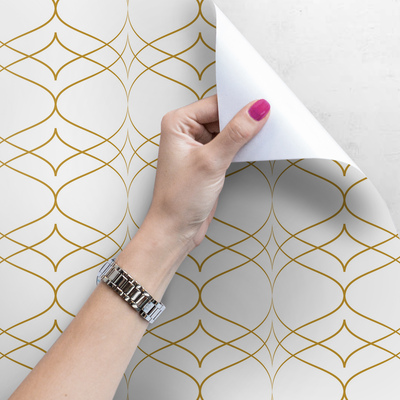 Papier peint Abstractions dorées