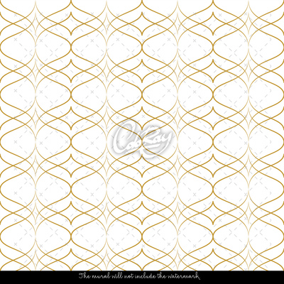 Papier peint Abstractions dorées