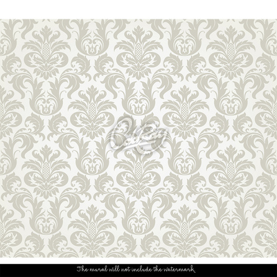 Papier peint Fleurs sur jacquard